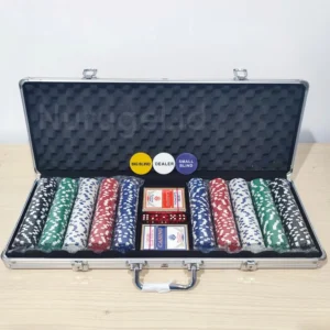 Poker Chip Set 500 pcs ABS Coin + Alumunium Case Texas Holdem Kasino