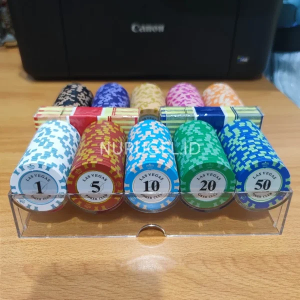 Texas Holdem Poker Set 200 pcs Clay Coin