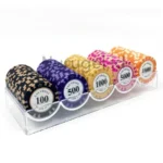 Texas Holdem Poker Set 100 pcs Clay Coin Type A