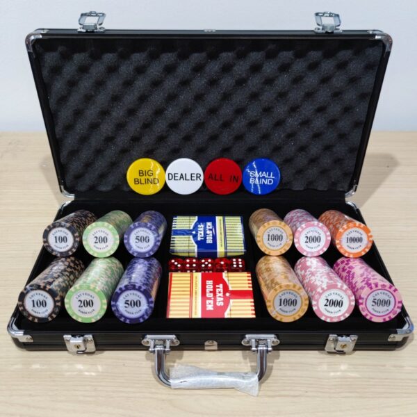 Premium Poker Clay Coin Set 300 pcs Coin + Standard Play mat