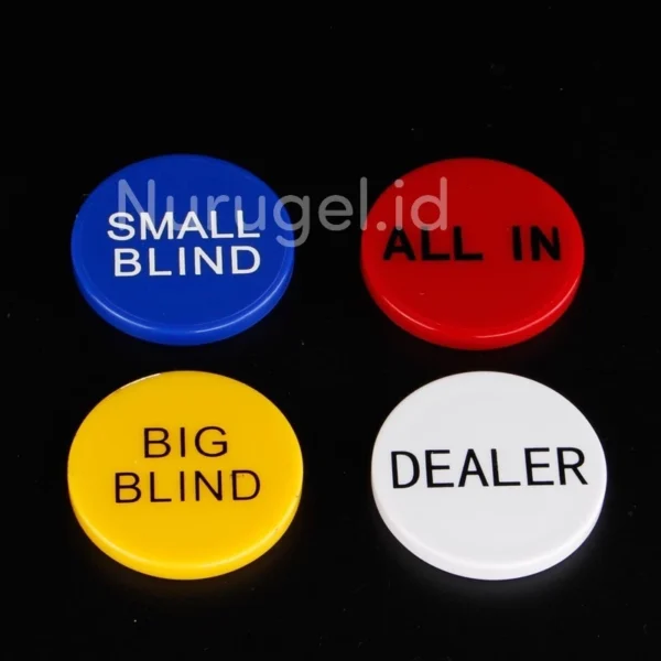 Poker Button Blind Set Coin Koin Blinds Texas Holdem