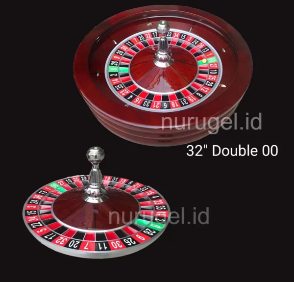 Premium Solid Wood Roulette Wheel 32 Inch Casino Grade Meja Rolet