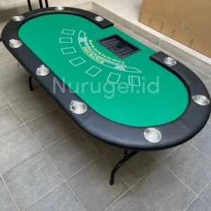 Meja Lipat Blackjack Casino 213cm x 106cm Kasino Foldable Table