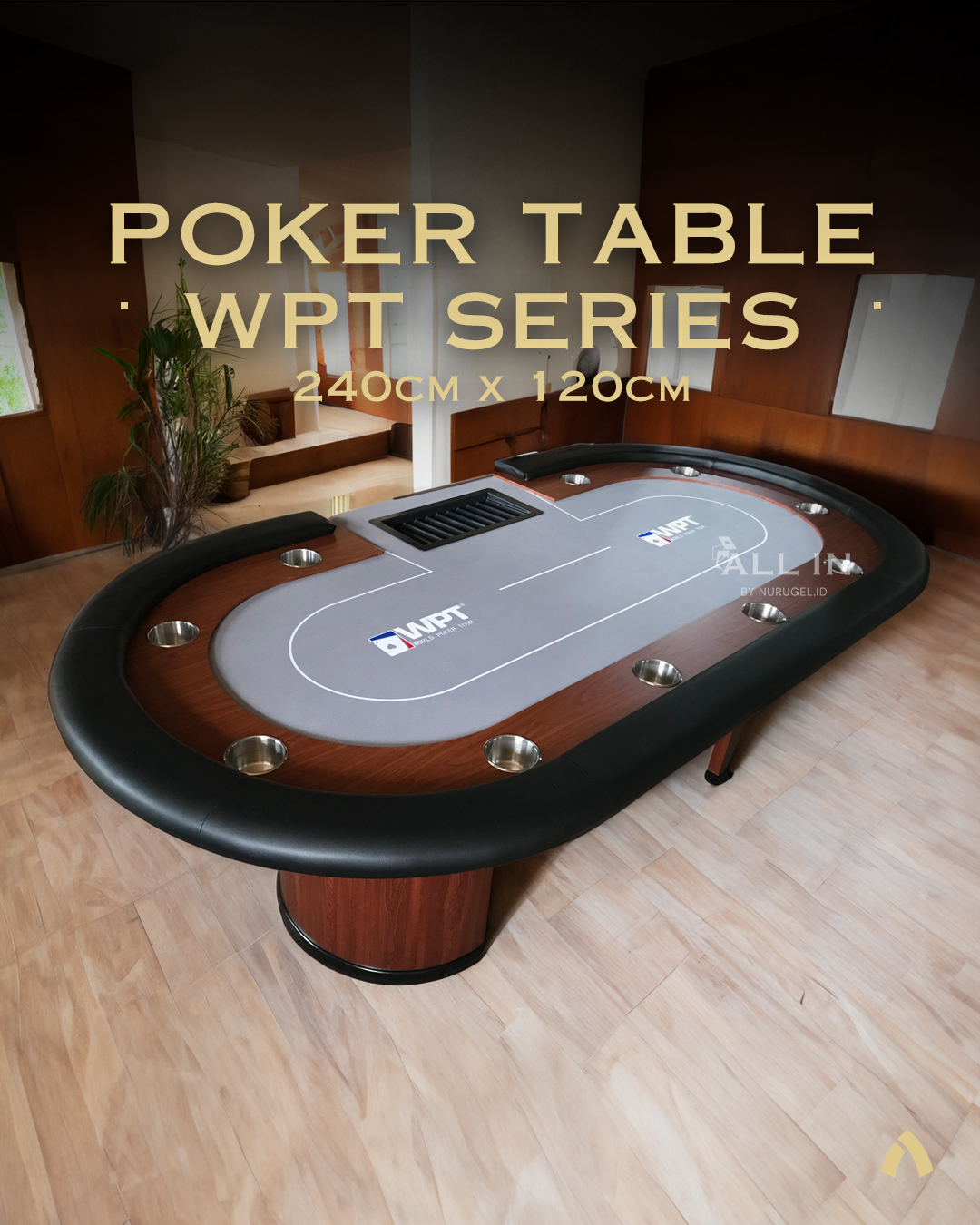 Premium Poker Table 240cm x 120cm WPT Series