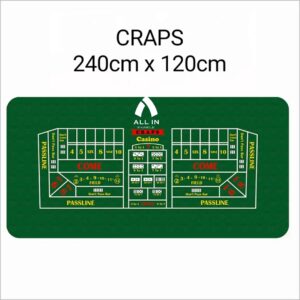 CRAPS Premium Casino Play Mat