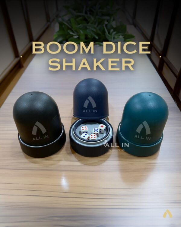 Boom Dice Shaker Alat Kocokan Dadu Gebrak Casino ALL IN