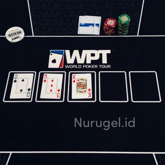 Playmat Texas Holdem Poker WPT Series 180cm x 90cm Karpet Alas Meja